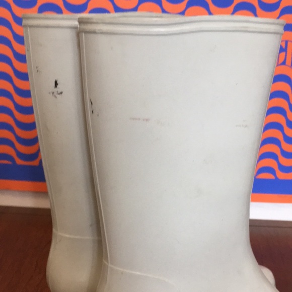 Brookline white rubber rain boots - Picture 7 of 8